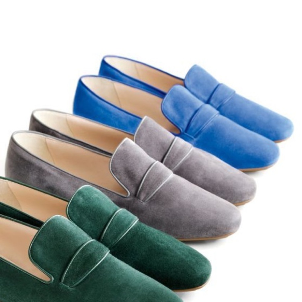 J Crew Suede Penny Loafers